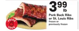 ACME Pork Back Ribs or St. Louis Ribs offer