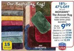 Boscov's MOHAWK The Answer Rug offer