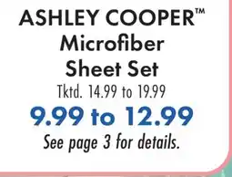 Boscov's ASHLEY COOPER Microfiber Sheet Set offer