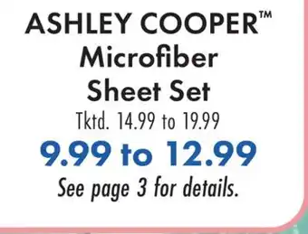 Boscov's ASHLEY COOPER Microfiber Sheet Set offer