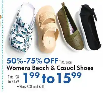 Boscov's Womens Beach & Casual Shoes offer
