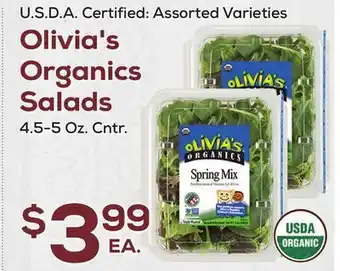 DeCicco & Sons Olivia's Organics Salads offer