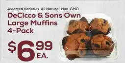 DeCicco & Sons DeCicco & Sons Own Large Muffins 4-Pack offer