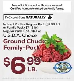 DeCicco & Sons Ground Chuck Family-Pack offer