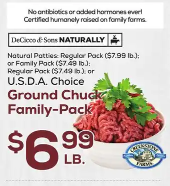 DeCicco & Sons Ground Chuck Family-Pack offer