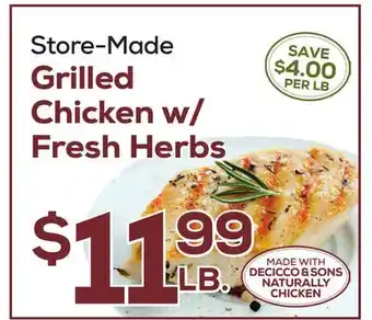 DeCicco & Sons Grilled Chicken w/Fresh Herbs offer