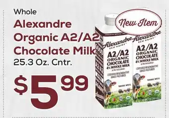 DeCicco & Sons Alexandre Organic A2/A2 Chocolate Milk offer