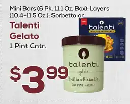 DeCicco & Sons Talenti Gelato 1 Pint Cntr offer