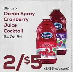 DeCicco & Sons Ocean Spray Cranberry Juice Cocktail offer