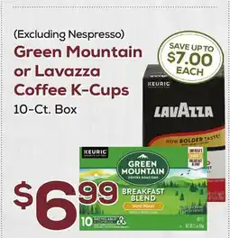 DeCicco & Sons Green Mountain or Lavazza Coffee K-Cups offer