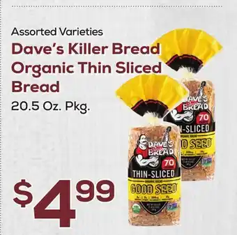 DeCicco & Sons Dave's Killer Bread Organic Thin Sliced Bread offer