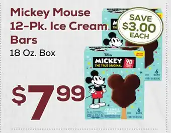 DeCicco & Sons Mickey Mouse 12-Pk. Ice Cream Bars offer
