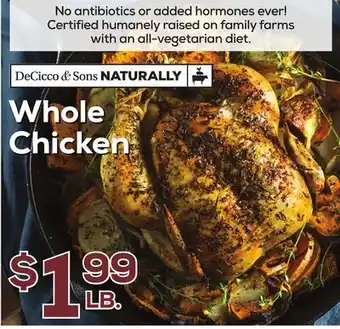 DeCicco & Sons Whole Chicken offer