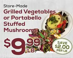DeCicco & Sons Grilled Vegetables or Portabello Stuffed Mushrooms offer