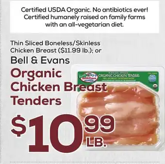 DeCicco & Sons Bell & Evans Organic Chicken Breast Tenders offer