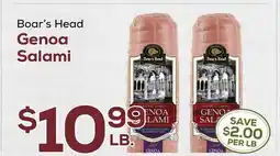 DeCicco & Sons Boar's Head Genoa Salami offer