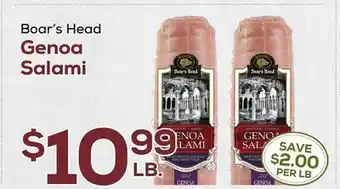 DeCicco & Sons Boar's Head Genoa Salami offer