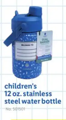 Lidl children's 12 oz. stainless steel water bottle offer