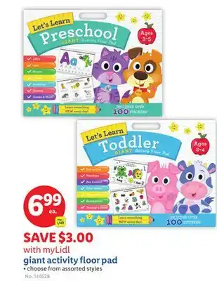 Lidl giant activity fl oor pad offer