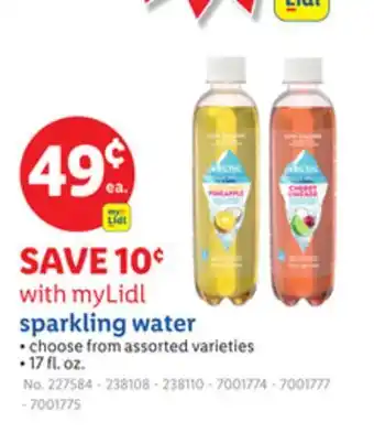Lidl myLidl sparkling water offer