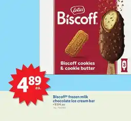 Lidl Biscoff frozen milk chocolate ice cream bar offer