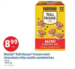Lidl Nestlé Toll House frozen mini chocolate chip cookie sandwiches offer