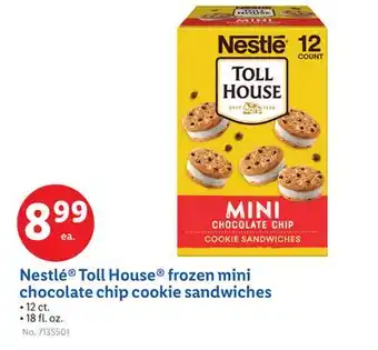 Lidl Nestlé Toll House frozen mini chocolate chip cookie sandwiches offer