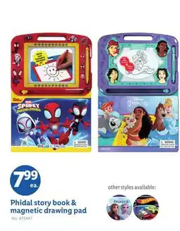 Lidl Phidal story book & magnetic drawing pad offer