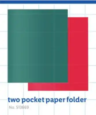 Lidl two pocket paper folder offer