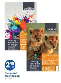 Lidl Crelando drawing pad offer