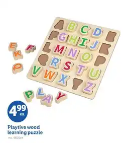 Lidl Playtive wood learning puzzle offer