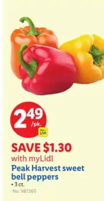 Lidl Peak Harvest sweet bell peppers offer