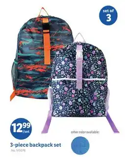 Lidl 3-piece backpack set offer