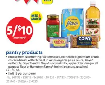 Lidl pantry products offer