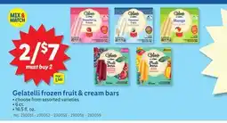 Lidl Gelatelli frozen fruit & cream bars offer