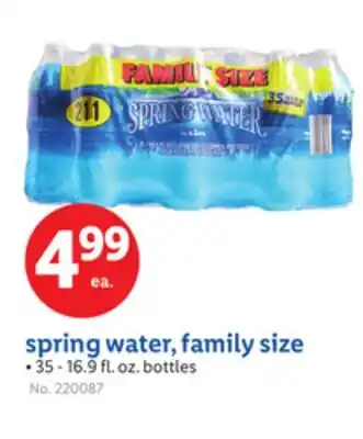 Lidl spring water, family size offer