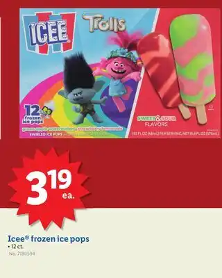 Lidl Icee frozen ice pops offer