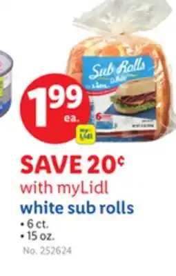 Lidl white sub rolls offer