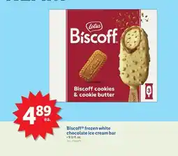Lidl Biscoff frozen white chocolate ice cream bar offer