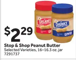 Stop&Shop Stop & Shop Peanut Butter offer