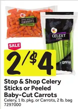 Stop&Shop Stop & Shop Celery Sticks or Peeled Baby-Cut Carrots offer