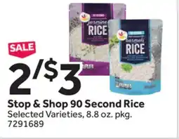 Stop&Shop Stop & Shop 90 Second Rice offer
