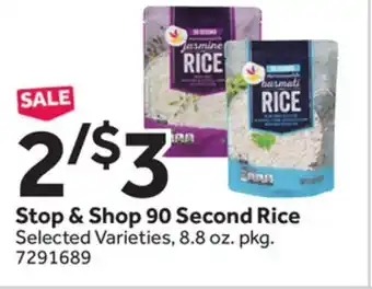 Stop&Shop Stop & Shop 90 Second Rice offer