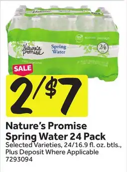 Stop&Shop Nature's Promise Spring Water offer