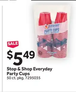 Stop&Shop Stop & Shop Everyday Party Cups offer