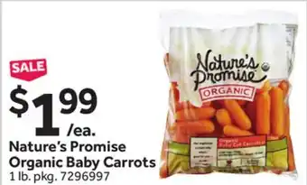 Stop&Shop Nature's Promise Organic Baby Carrots offer