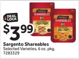 Stop&Shop Sargento Shareables offer