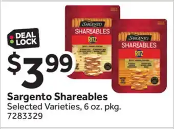 Stop&Shop Sargento Shareables offer