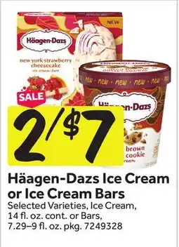 Stop&Shop Häagen-Dazs Ice Cream or Ice Cream Bars offer