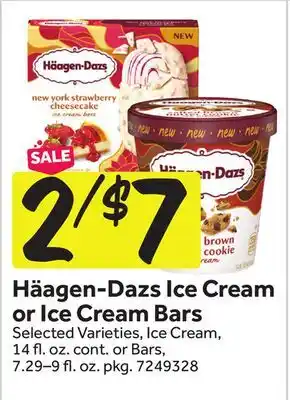 Stop&Shop Häagen-Dazs Ice Cream or Ice Cream Bars offer